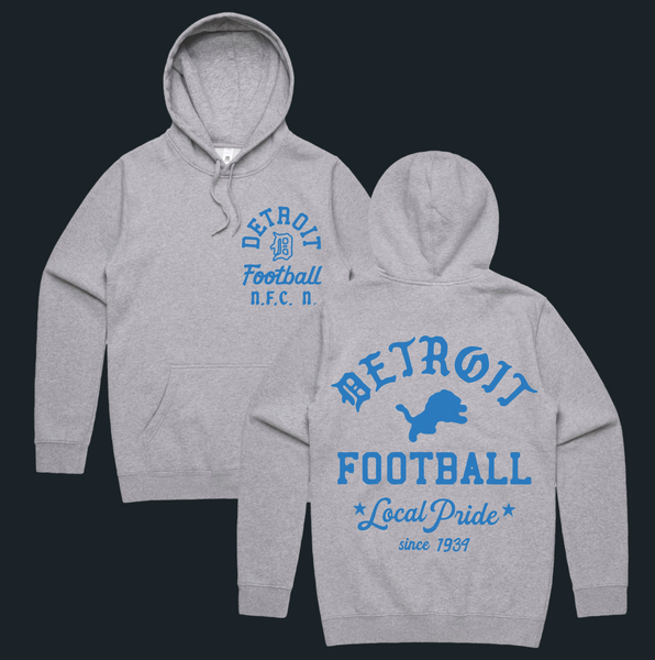 Detroit Football Pullover Hoodie Sweatshirt