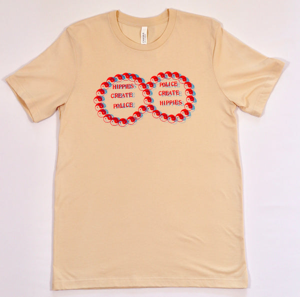 Hippies and Police T-Shirt